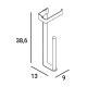 Portarrollo de baño Manillons Torrent Slim Croquis 12