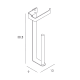 Portarrollo de baño con reserva Manillons Torrent Slim Croquis 11