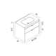 Conjunto mueble de baño Logika Royo Croquis 6