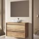 Muebles de baño con encimera de madera Bruntec Candem Principal 0