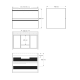 Muebles de baño con encimera de madera Bruntec Candem Croquis 7