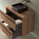 Muebles de baño con encimera de madera Bruntec Candem Detalle 3