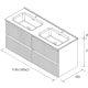 Conjunto mueble de baño Salgar Kira Croquis 17