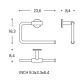 Toallero de baño Cosmic Architect S+ Croquis 23