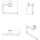 Toallero de baño Cosmic Architect S+ Croquis 24