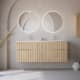 Conjunto de mueble de baño madera maciza ranurada Bruntec Alpes 7 Principal 0