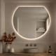 Espejo media luna con luz LED Bruntec Zoni Principal 3