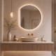 Espejo media luna con luz LED Bruntec Zoni Detalle 5