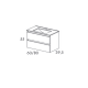 Conjunto mueble de baño fondo reducido 39.5 cm Viso Bath Box Croquis 9