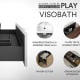 Conjunto mueble de baño fondo reducido 40 cm Viso Nido Detalle 6