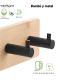 Conjunto de perchas de baño Gedy Juncos Detalle 2
