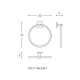 Toallero aro de baño Cosmic Square Duo Croquis 2