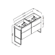 Mueble de baño Coycama Galsaky industrial Croquis 11
