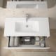 Mueble de baño MDF lacado con encimera de madera Bruntec Vilma Detalle 4