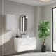 Mueble de baño MDF lacado con encimera de madera Bruntec Vilma Principal 1