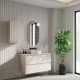 Mueble de baño MDF lacado con encimera de madera Bruntec Vilma Principal 0