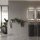 Espejo de baño con luz LED con repisa y cargador para móvil Ledimex Concept Ambiente 6