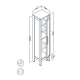 Columna de baño Coycama Toscana Croquis 6