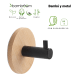 Conjunto de perchas de baño Gedy Juncos Detalle 1