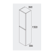 Columna de baño Bruntec Zeus Croquis 2