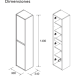 Columna de baño Salgar Noja Croquis 10