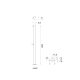 Columna de ducha exterior Oasis Mururoa Croquis 1