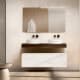 Mueble de baño con encimera de madera 10 cm de altura en color Valenti con cajonera Visobath Nomad Principal 1