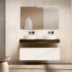 Mueble de baño con encimera de madera 10 cm de altura en color Valenti con cajonera Visobath Nomad Principal 0