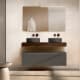 Mueble de baño con encimera de madera 10 cm de altura en color Valenti con cajonera Visobath Nomad Principal 3