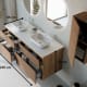 Mueble de baño con encimera de solid surface Bruntec Alpes 9 Croquis 4