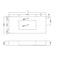 Lavabo suspendido Coycama Ambar Croquis 4