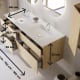 Conjunto de mueble de baño madera maciza Bruntec Alpes 7 Croquis 5