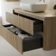 Mueble de baño con encimera de madera maciza Bruntec Baviera Detalle 2