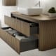 Mueble de baño con encimera de madera maciza Bruntec Baviera Detalle 6