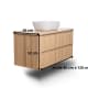 Mueble de baño con encimera de madera maciza Bruntec Baviera Croquis 9
