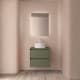 Conjunto mueble de baño con encimera de madera Salgar Noja Ambiente 11