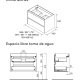 Conjunto mueble de baño con encimera de madera Salgar Noja Croquis 20