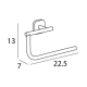 Toallero anilla de baño Manillons Torrent Bassic Croquis 2