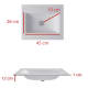 Lavabo encastrado Bruntec Italia Croquis 2