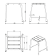 Asiento de baño Unisan New Wccare PMR Croquis 1