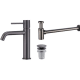 Pack Grifo de lavabo Monza + Válvula click-clack + Sifón visto redondo de Imex Principal 4