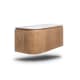 Conjunto de mueble de baño madera varias medidas, maciza de fresno con lavabo Solid Surface Bruntec Evo Curve Detalle 1
