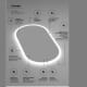 Espejo de baño con luz LED Ledimex Canadá Detalle 5