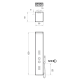 Columna de ducha hidromasaje de Oasis, Essence Croquis 4