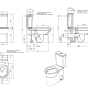 Inodoro completo Unisan Sanindusa Easy Croquis 4