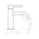 Grifo de lavabo GME Sirio Croquis 10