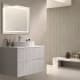 Mueble de baño con encimera piedra compactada blanca Bruntec Ebi colores Principal 4