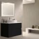 Mueble de baño con encimera piedra compactada blanca Bruntec Ebi colores Principal 2