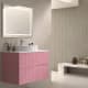Mueble de baño con encimera piedra compactada blanca Bruntec Ebi colores Principal 9