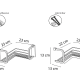 Estante para ducha Bruntec 600 Croquis 2